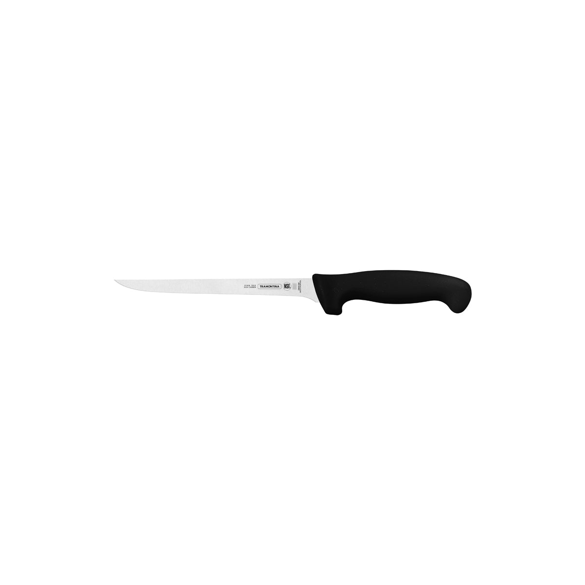 TM24603-107 Tramontina Professional Master Black Handle Boning Knife Straight with Narrow Flexi Blade 180mm Tomkin Australia Hospitality Supplies
