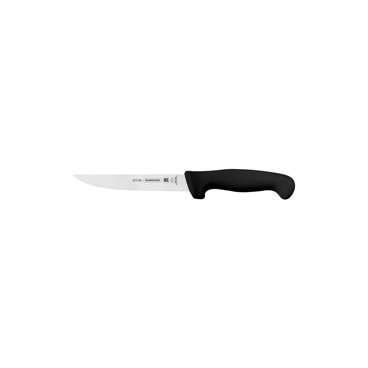 TM24605-106 Tramontina Professional Master Black Handle Boning Knife Straight with Wide Stiff Blade 150mm Tomkin Australia Hospitality Supplies