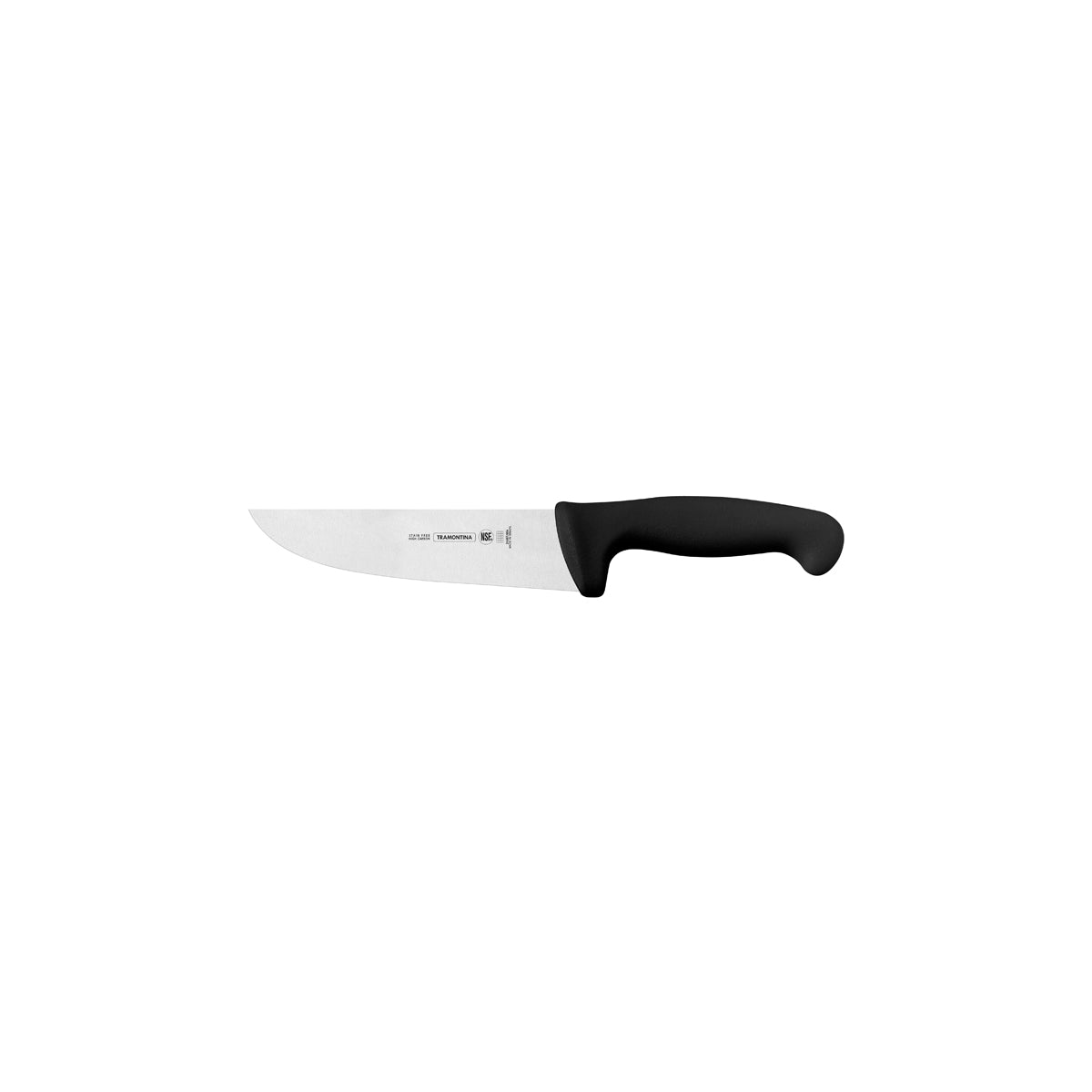 TM24607-106 Tramontina Professional Master Black Handle Butcher Knife Straight Back 150mm Tomkin Australia Hospitality Supplies