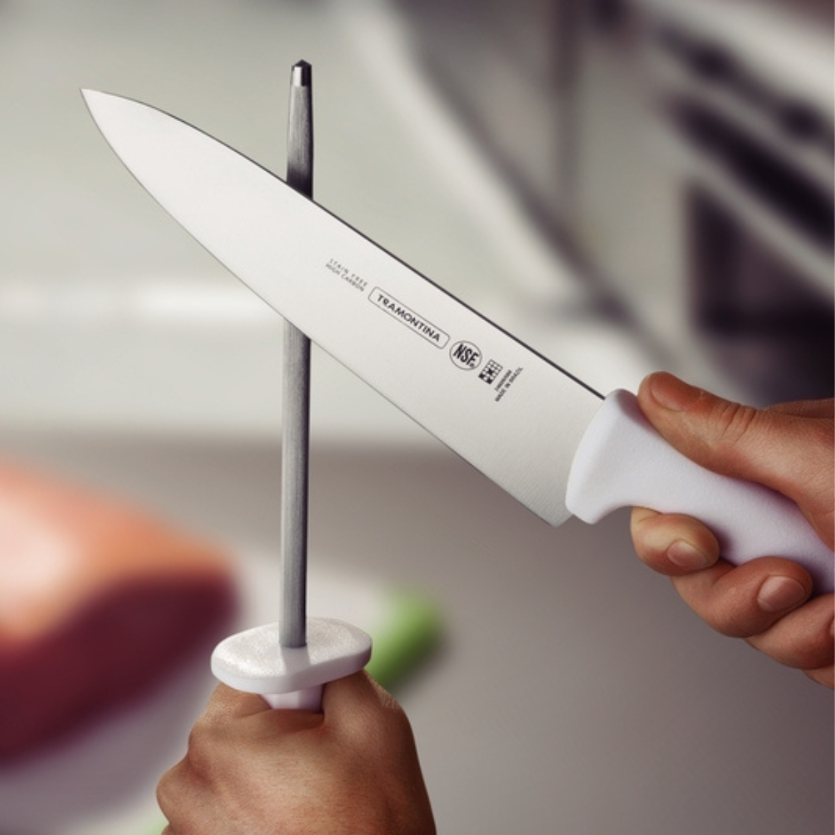 INDENT - Professional Master Meat / Carving Knife Curved Blade White 305mm