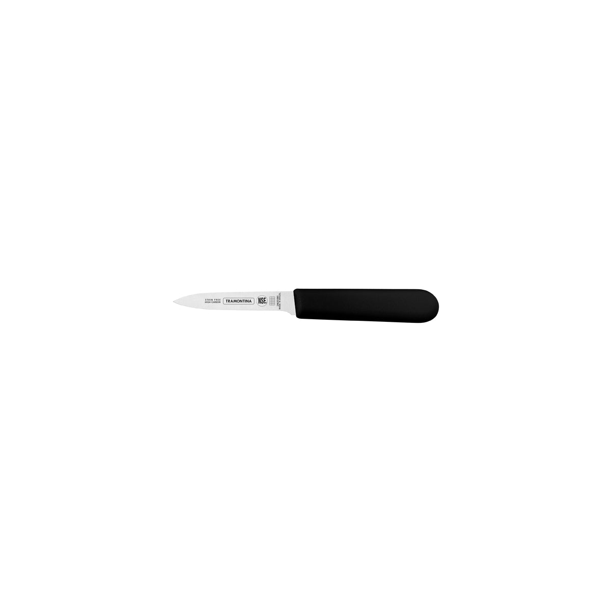 TM24625-103 Tramontina Professional Master Black Handle Paring Knife Straight Edge 70mm Tomkin Australia Hospitality Supplies