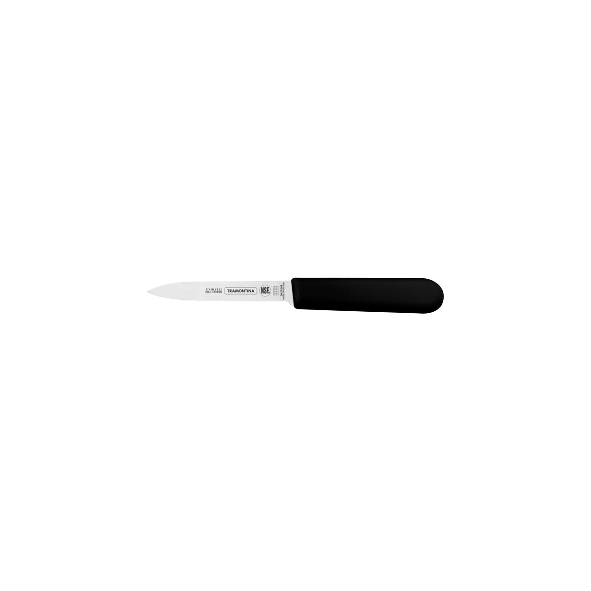 TM24625-104 Tramontina Professional Master Black Handle Paring Knife Straight Edge 100mm Tomkin Australia Hospitality Supplies