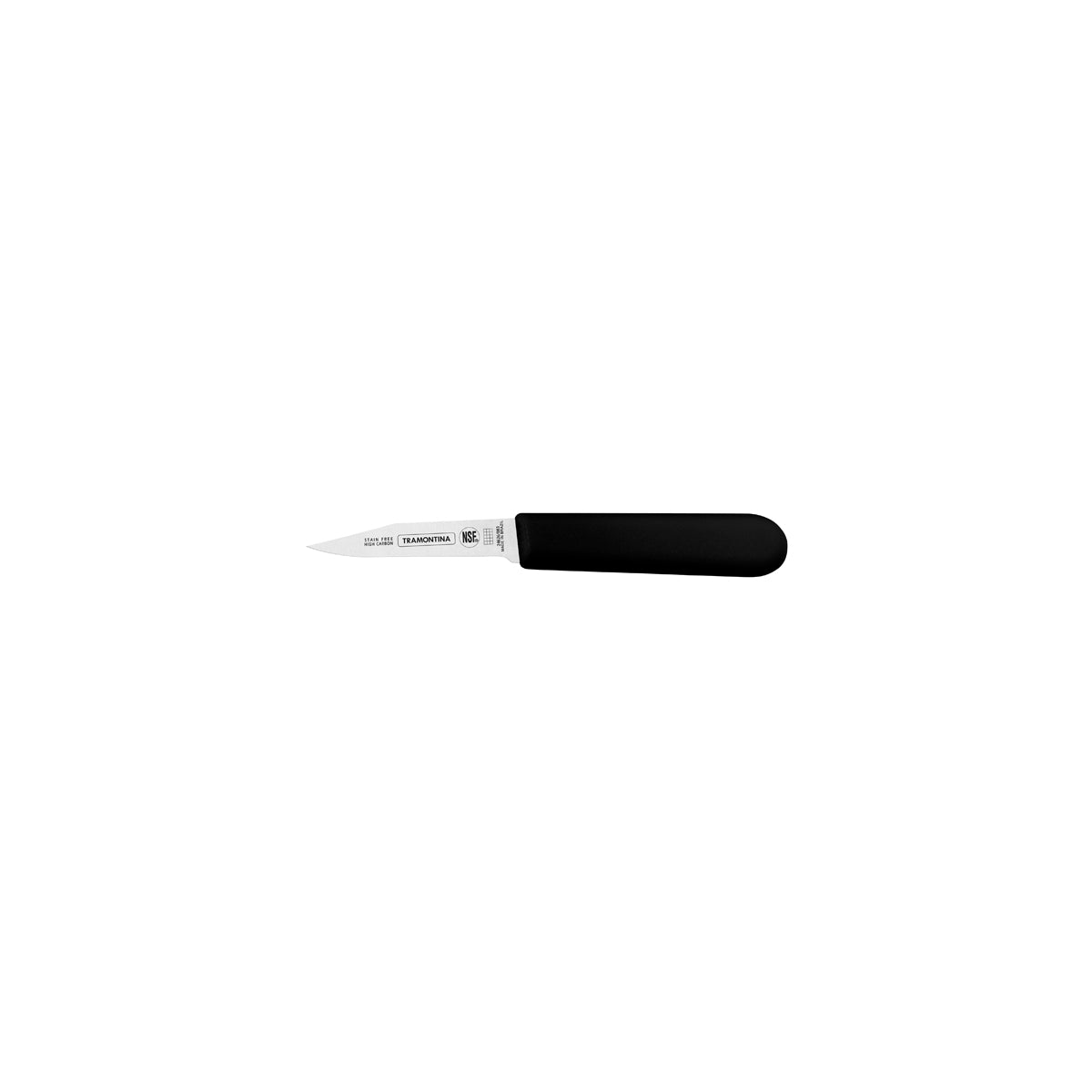 TM24626-103 Tramontina Professional Master Black Handle Paring Knife Point Edge 70mm Tomkin Australia Hospitality Supplies