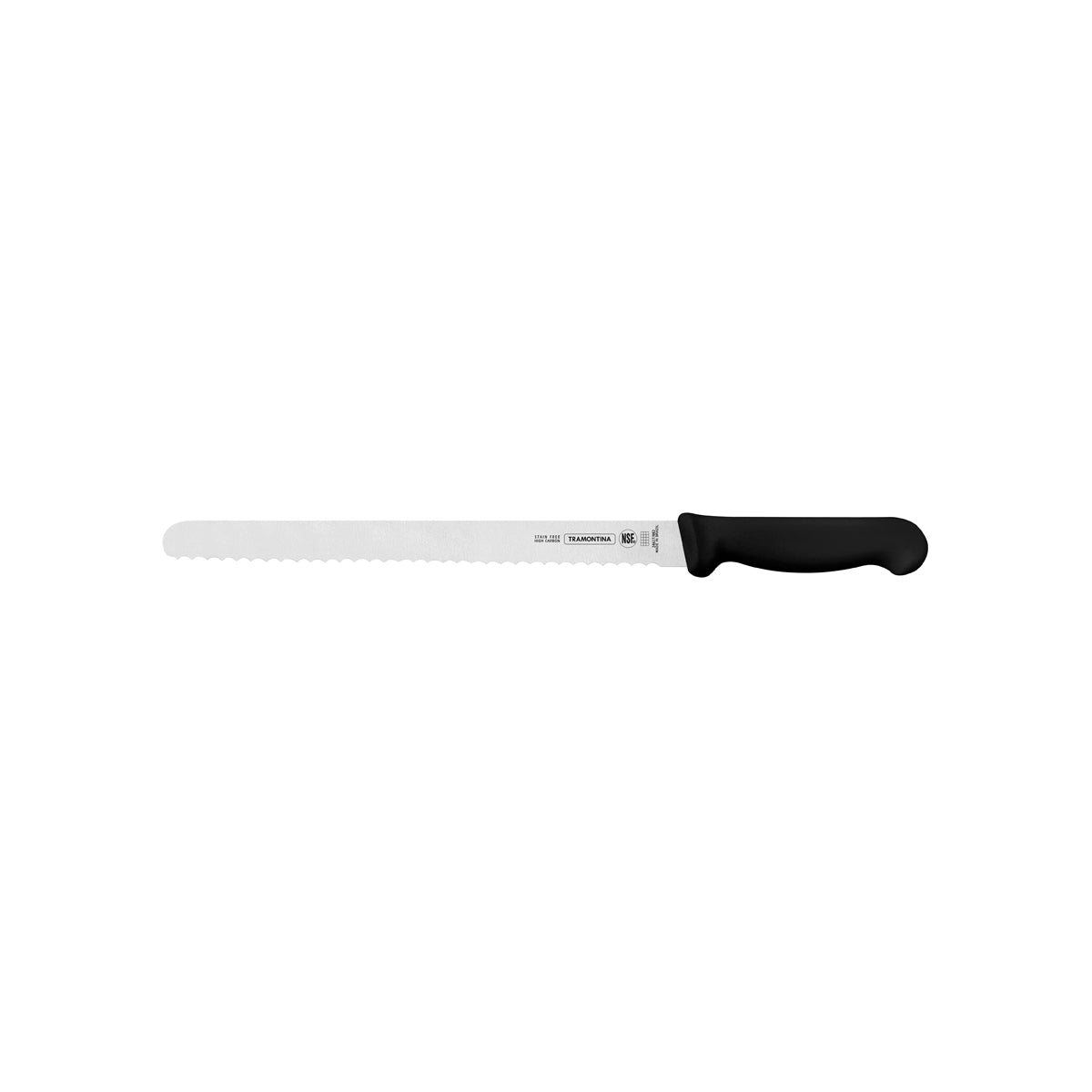 TM24627-102 Tramontina Professional Master Black Handle Bread Knife Serrated 300mm Tomkin Australia Hospitality Supplies