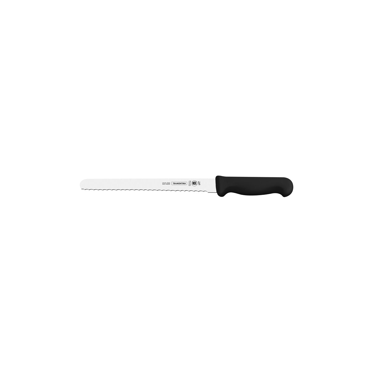 TM38097/108 Tramontina Professional Master Black Handle Serrated Bread Pastry Knife Black 203mm Tomkin Australia Hospitality Supplies
