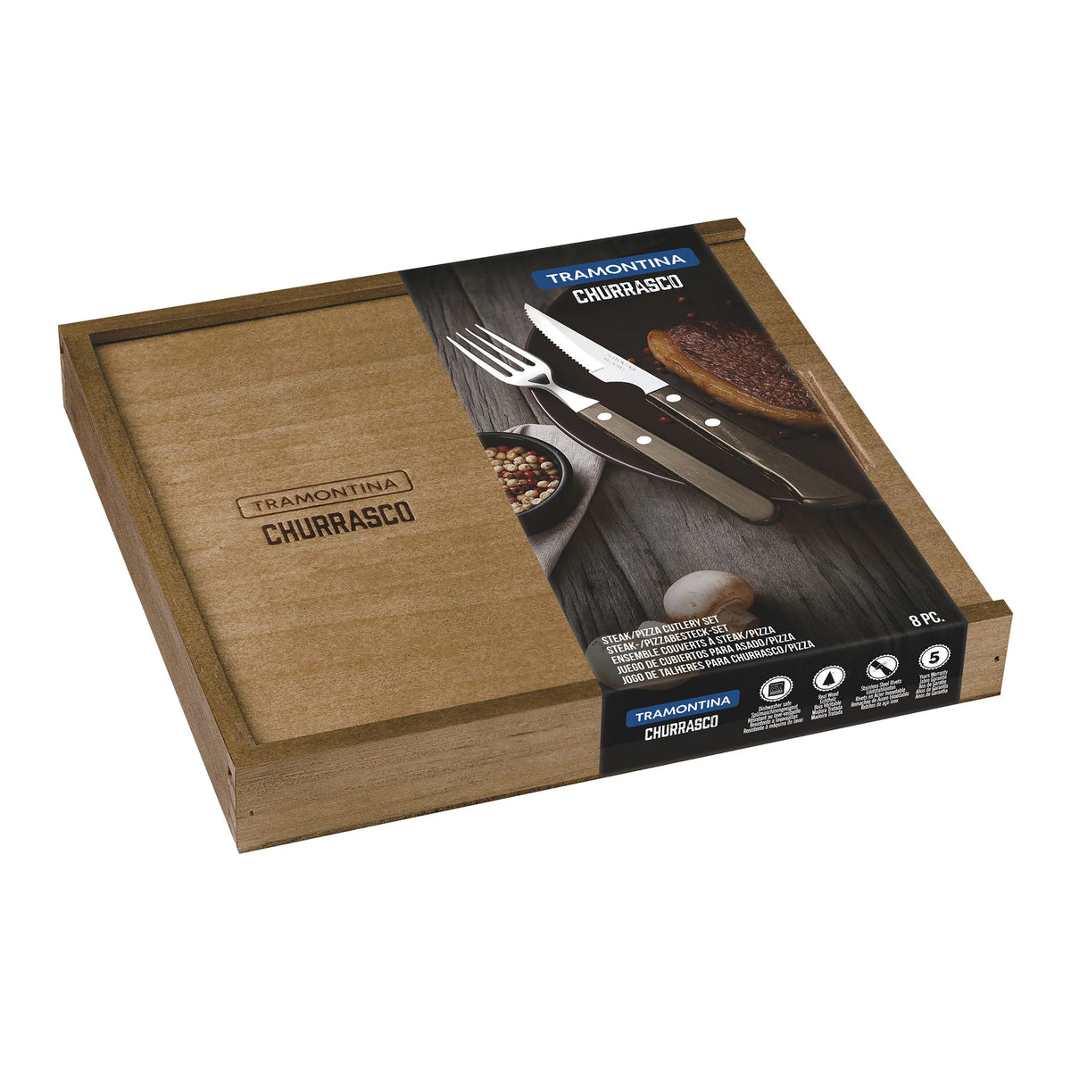 Churrasco Vaniera Premium Cutlery 8 Piece Set