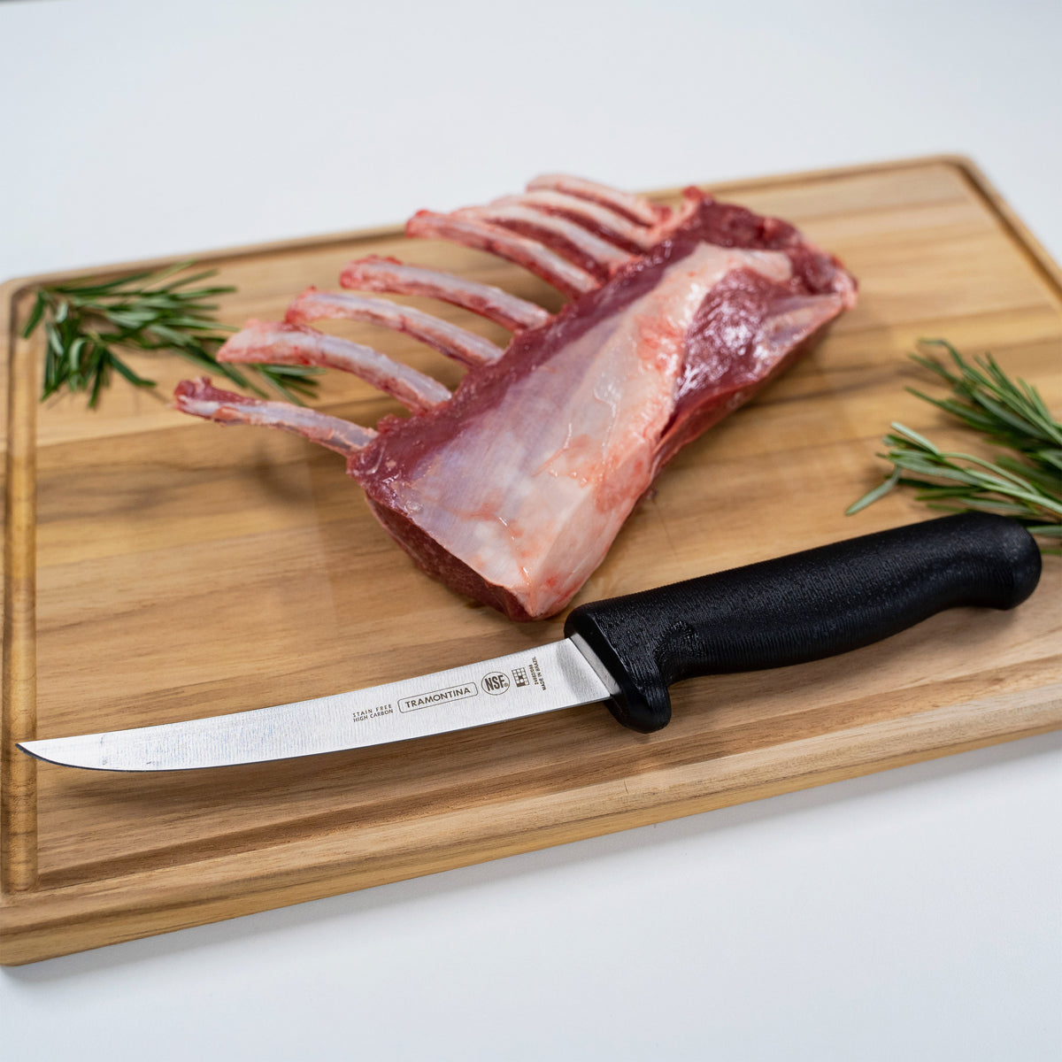 Tramontina Professional Master Black Butcher Knife Lifestyle Tomkin Australia Hospitality Supplies