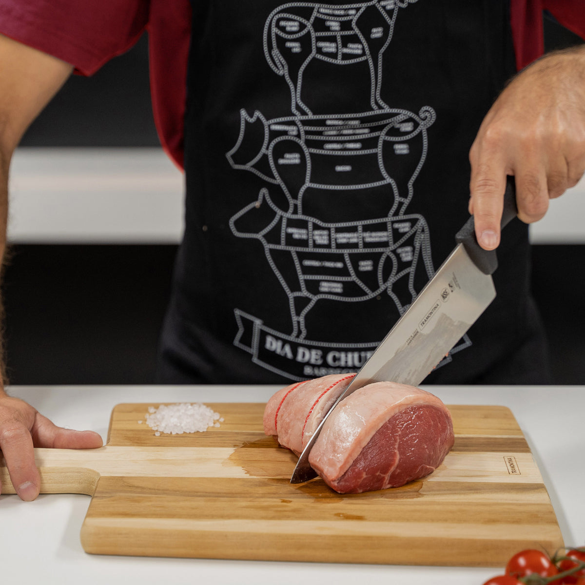Tramontina Professional Master Black Cooks Knife Lifestyle Tomkin Australia Hospitality Supplies