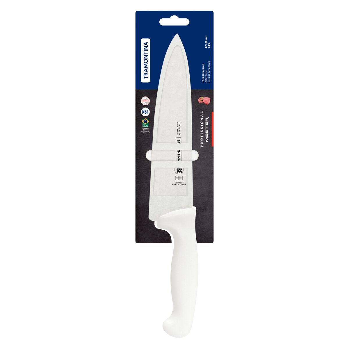 INDENT - Professional Master Meat / Carving Knife Curved Blade White 305mm