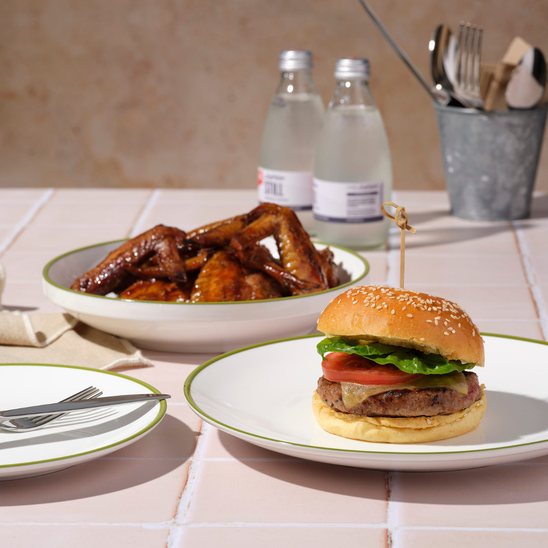 Core Round Coupe Plate Olive Green Rim 260mm