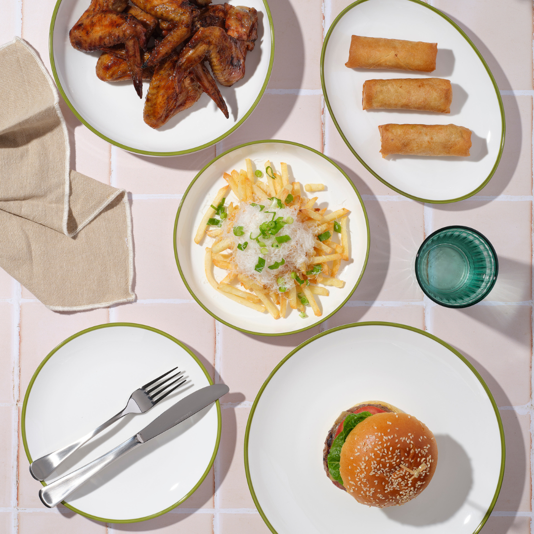 Core Round Coupe Plate Olive Green Rim 260mm