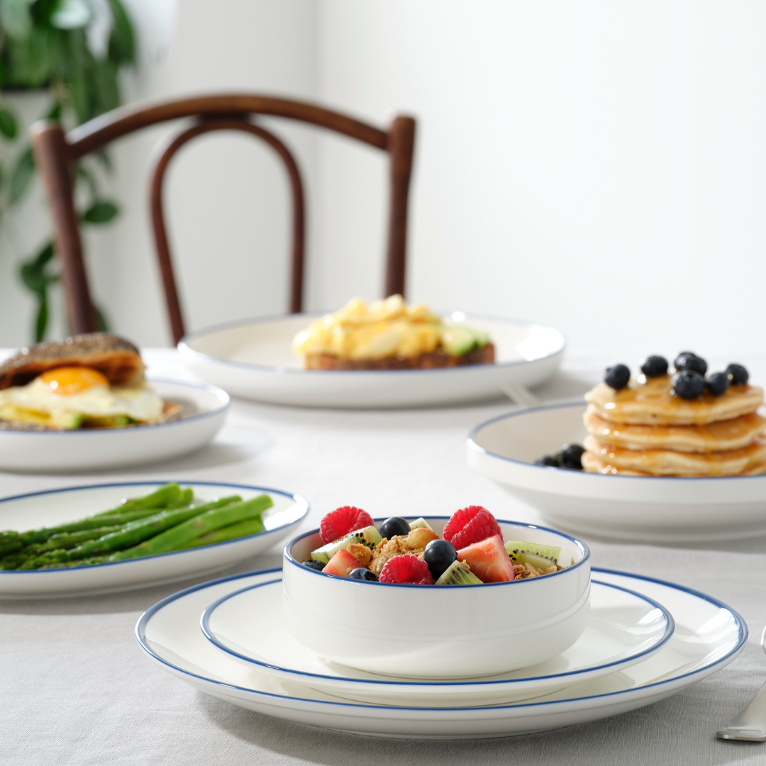 Core Round Coupe Plate Royal Blue Rim 225mm