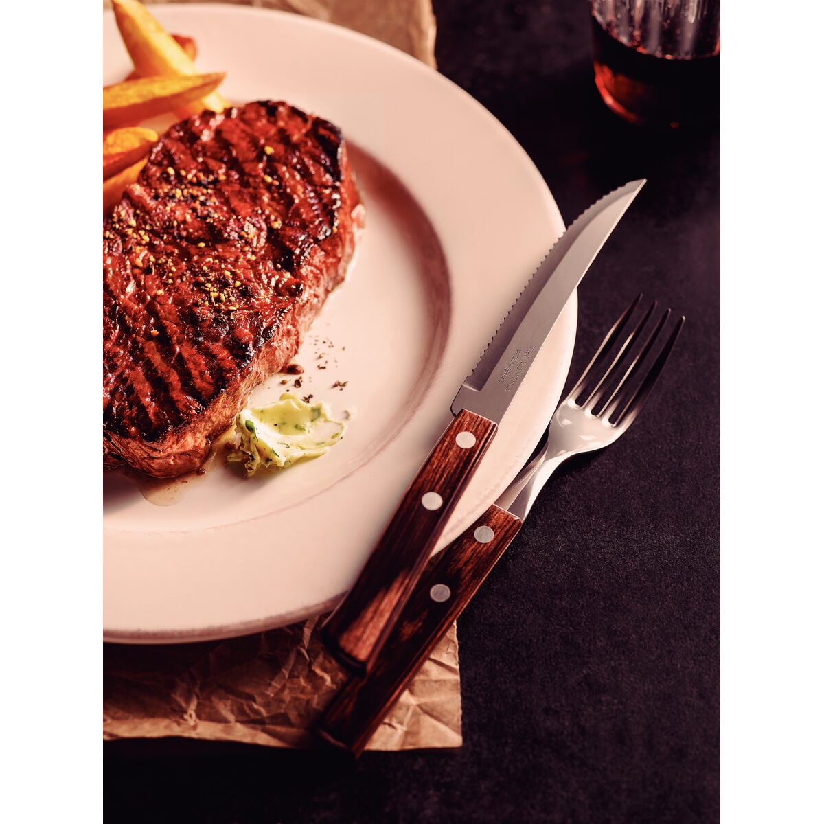 Polywood Table Fork Brown 205mm