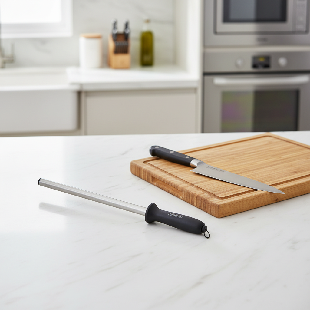 TM38018/310 Tramontina  Diamond Sharpener Black 250mm Tomkin Australia Hospitality Supplies