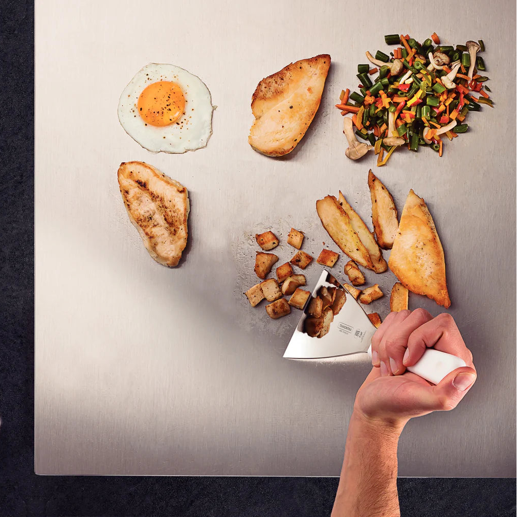 Professional Master Hamburger Spatula Straight White 97x127x325mm