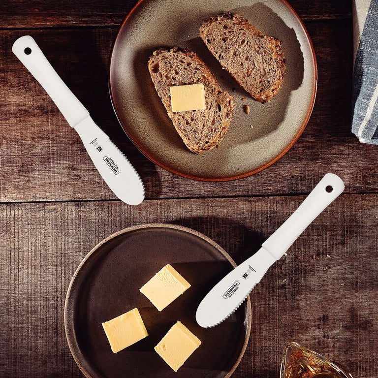 Professional Master Spatula with Curved Serrated Edge White 32x102x198mm