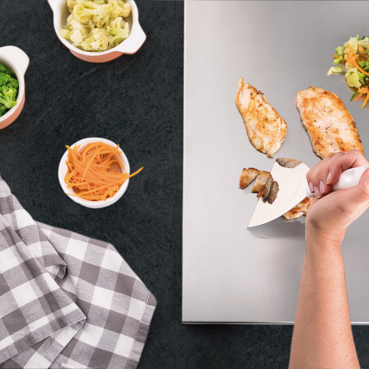 Professional Master Spatula Straight Wide White 21x102x219mm