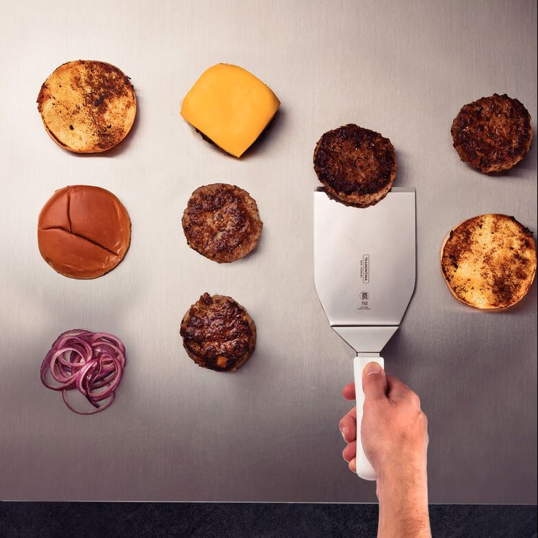 Professional Master Grill Spatula Angled Wide White 55x152x360mm