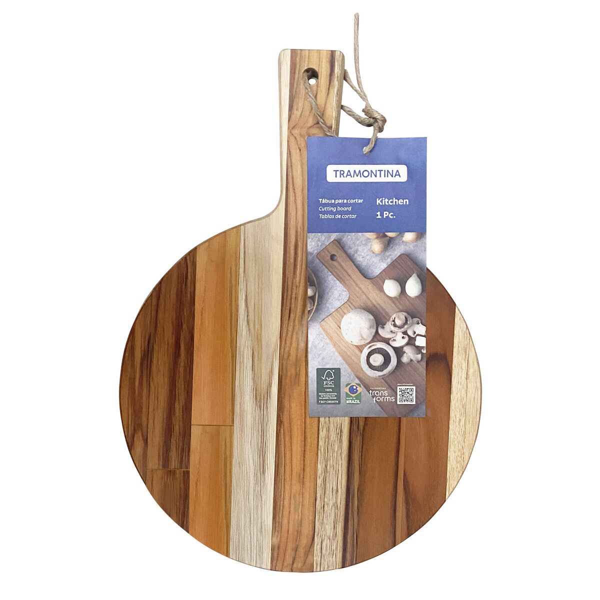 Teakwood Round Board 400x300mm