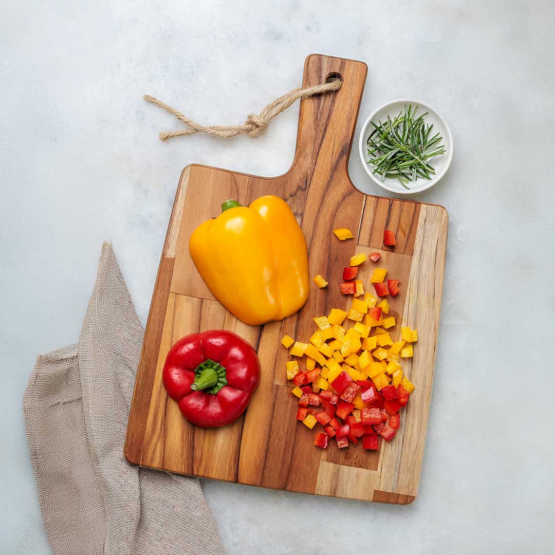 Teakwood Rectangular Paddle Board 340x233mm