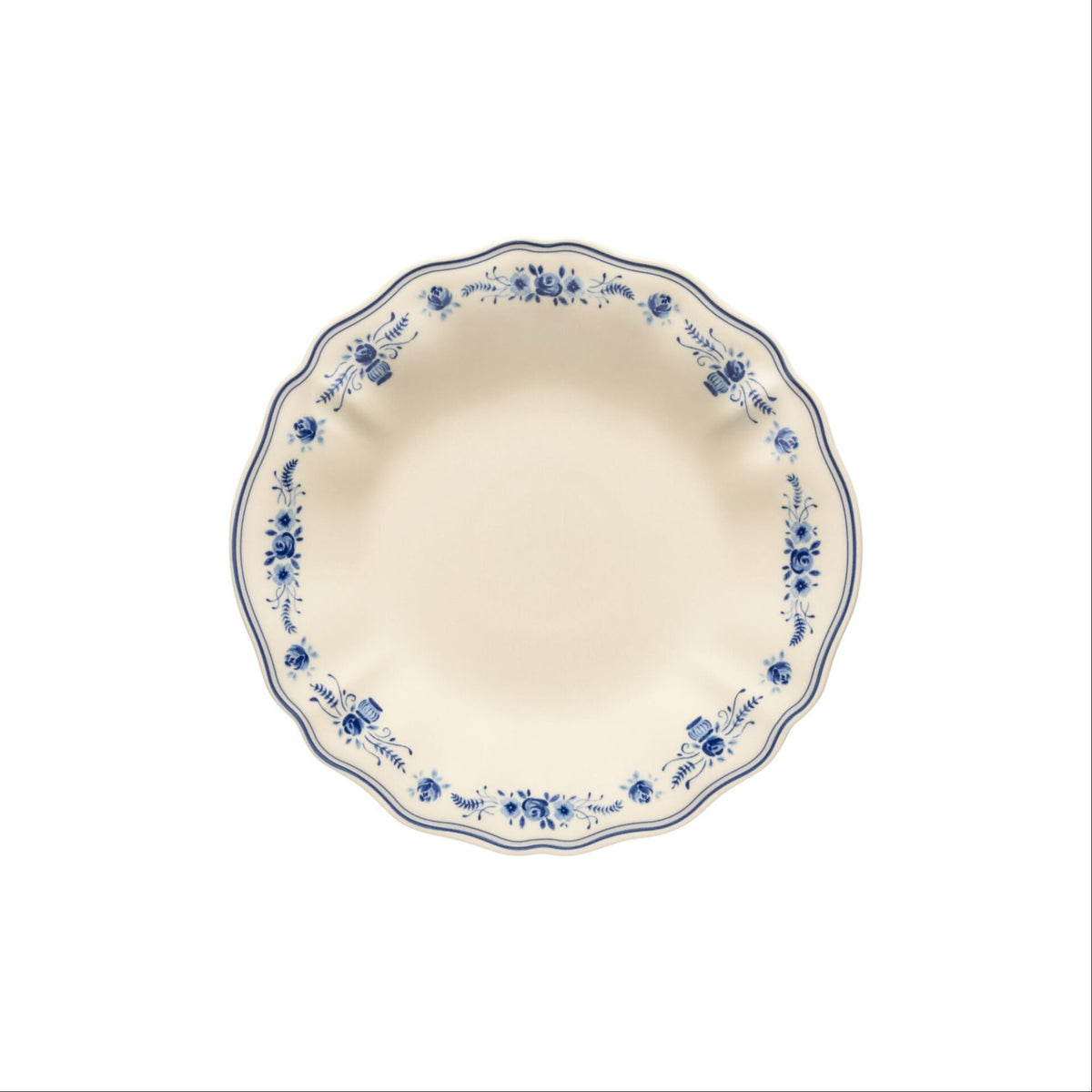 Vila Beige-Blue Soup/Pasta Plate 245mm