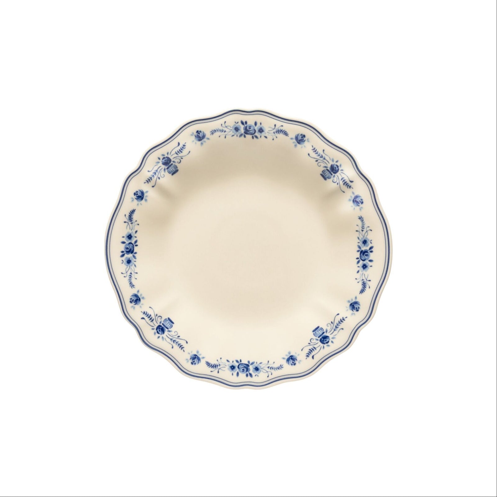 Vila Beige-Blue Soup/Pasta Plate 245mm