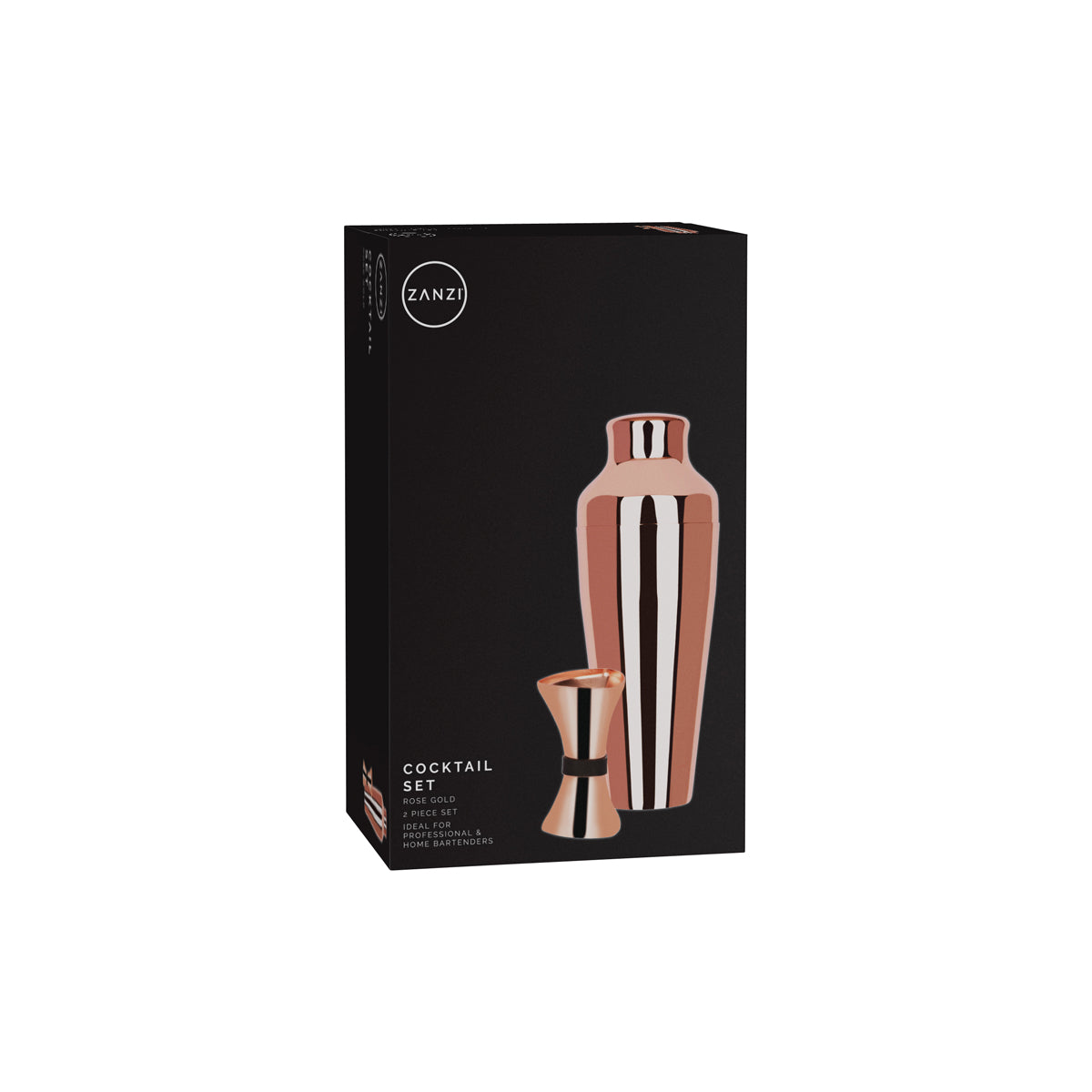 Z9002 Zanzi Cocktail Set 2pc Rose Gold Tomkin Australia Hospitality Supplies