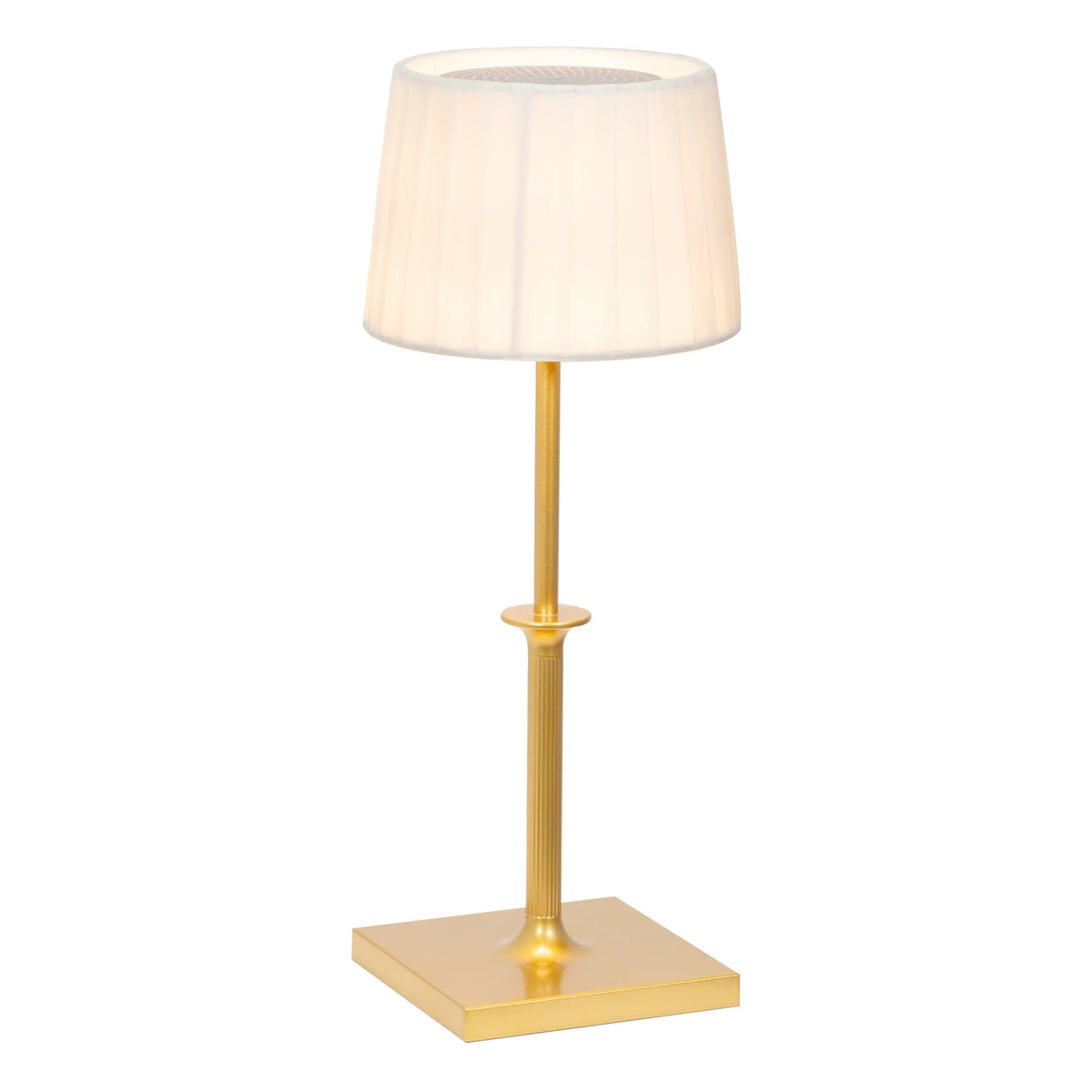 Poldina Classic Matt Gold + Ivory LED Lampshade
