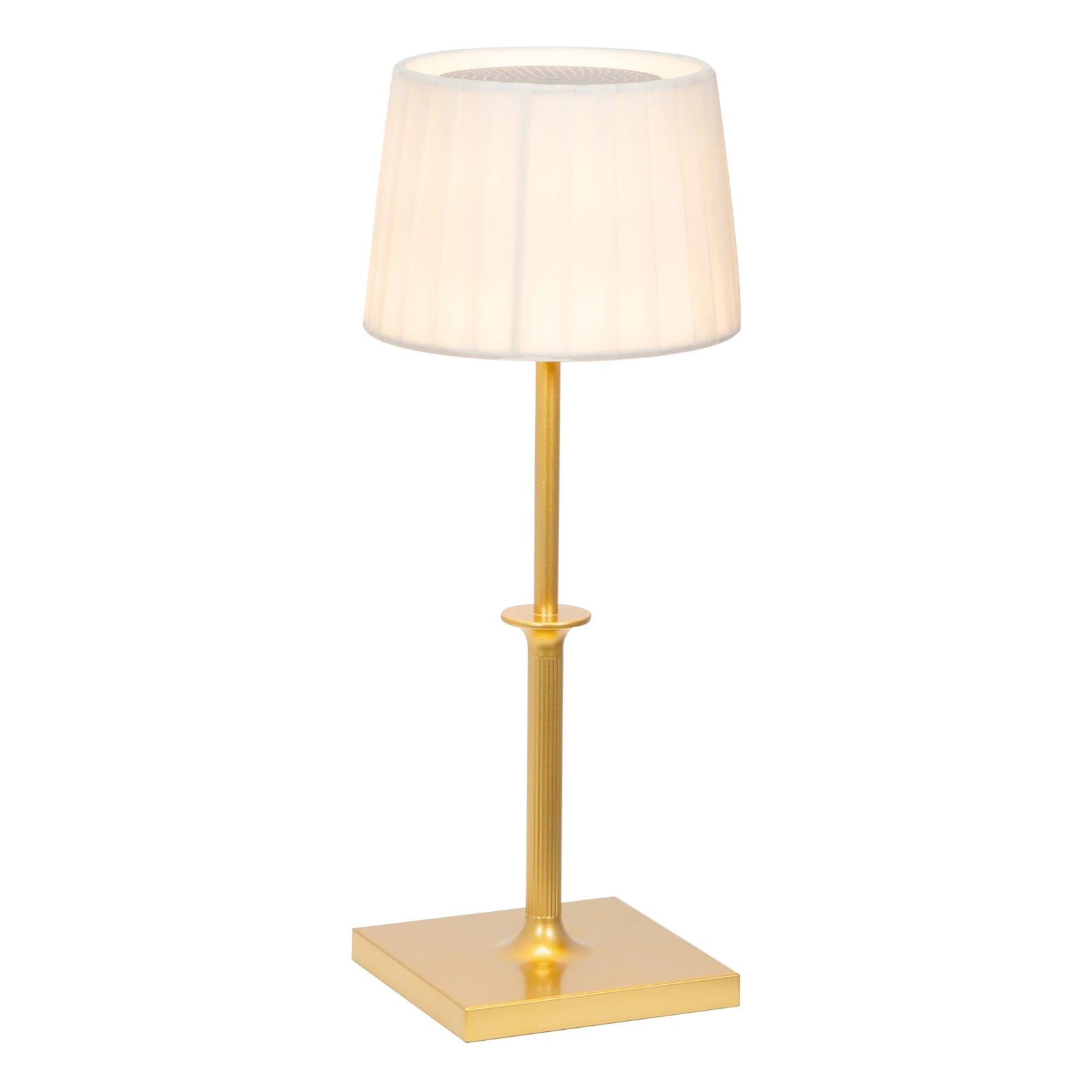 Poldina Classic Matt Gold + Ivory LED Lampshade