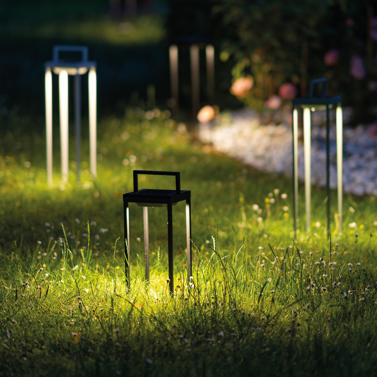 Home Solar 2 Matt White LED Floor Lamp 564mm
