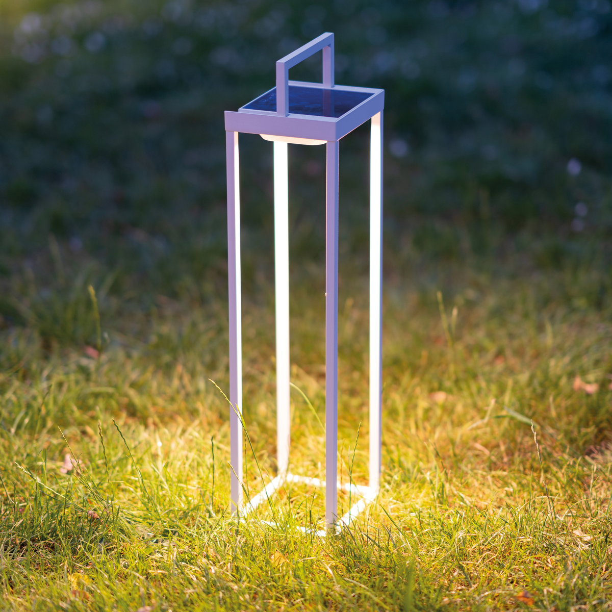 Home Solar 2 Matt White LED Floor Lamp 564mm