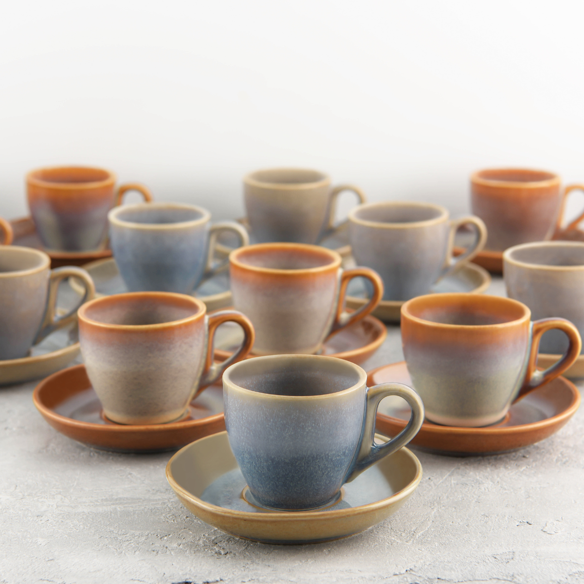 Azure Blue Espresso Saucer 120mm