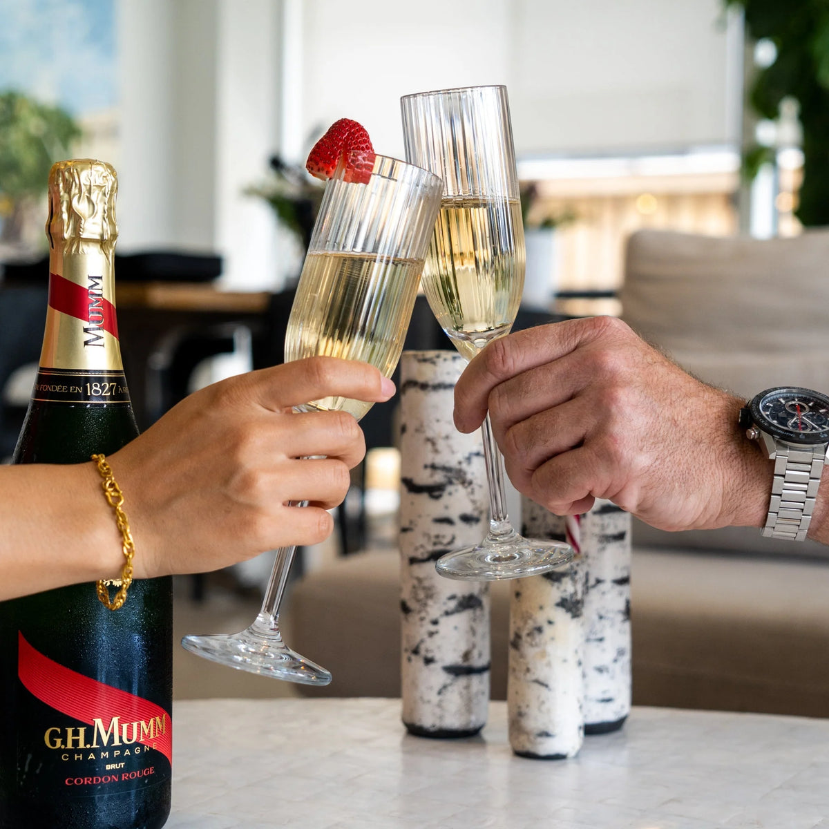 Bamboo Champagne Flute Polycarbonate 180ml