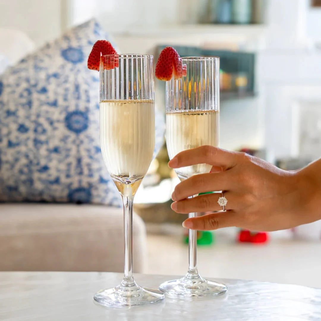 Bamboo Champagne Flute Polycarbonate 180ml