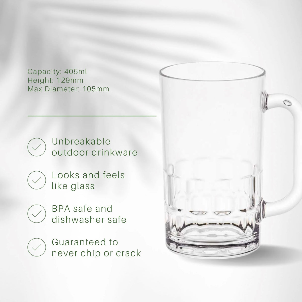 Essentials Beer Mug Polycarbonate 405ml