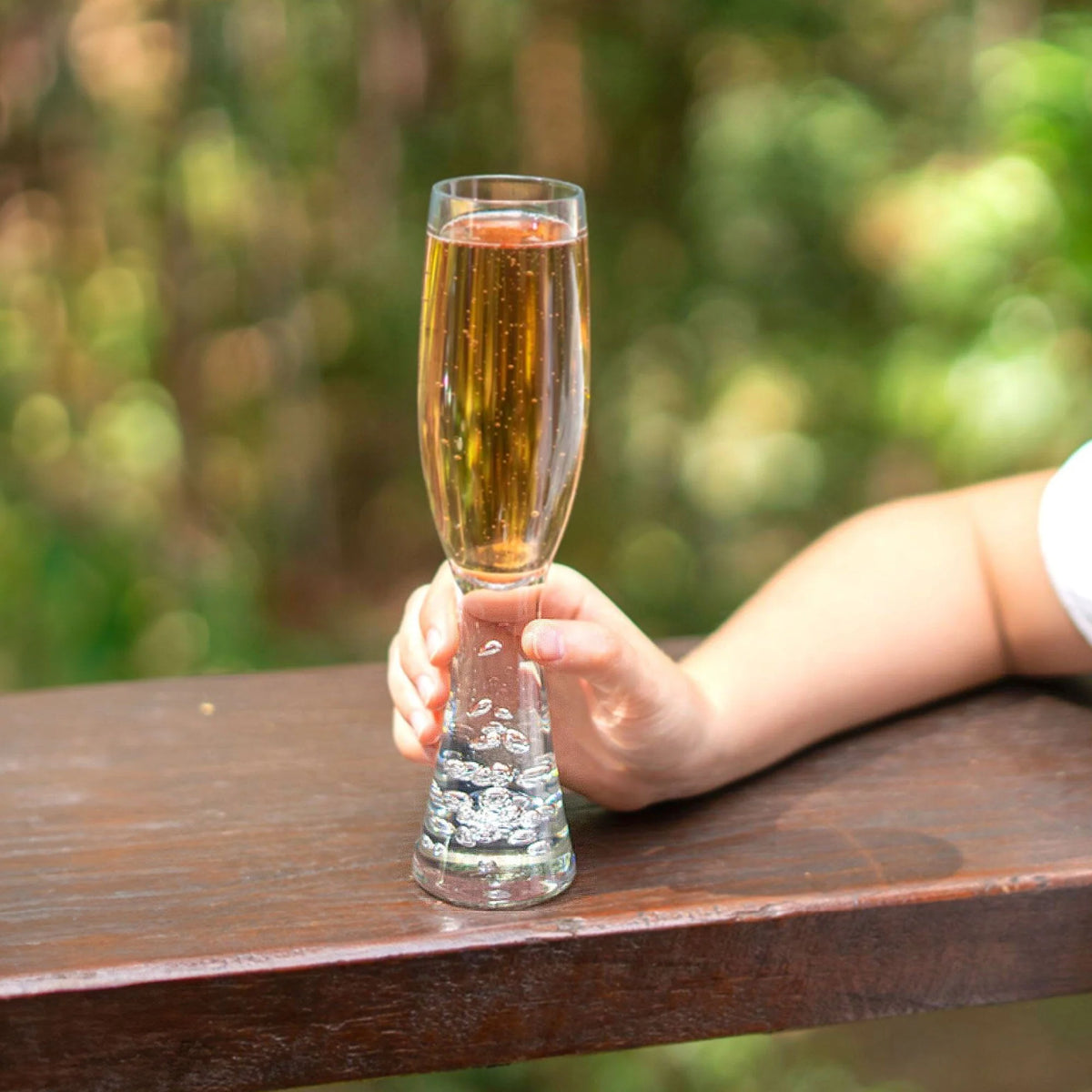 Champagne Flute Bubble Base Polycarbonate 180ml