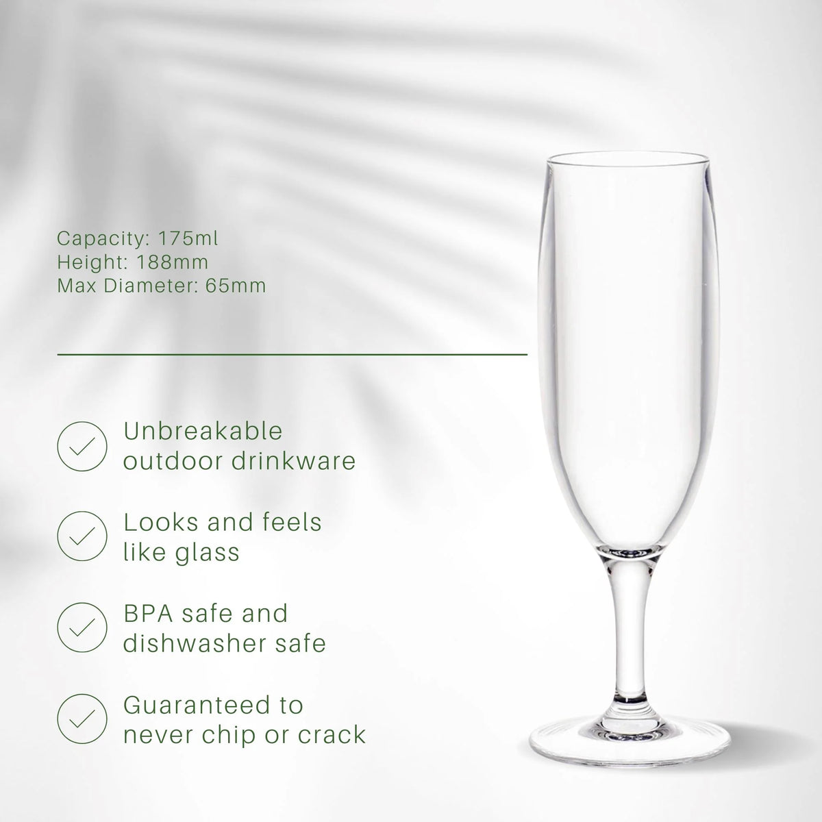 Essentials Champagne Flute Polycarbonate 175ml