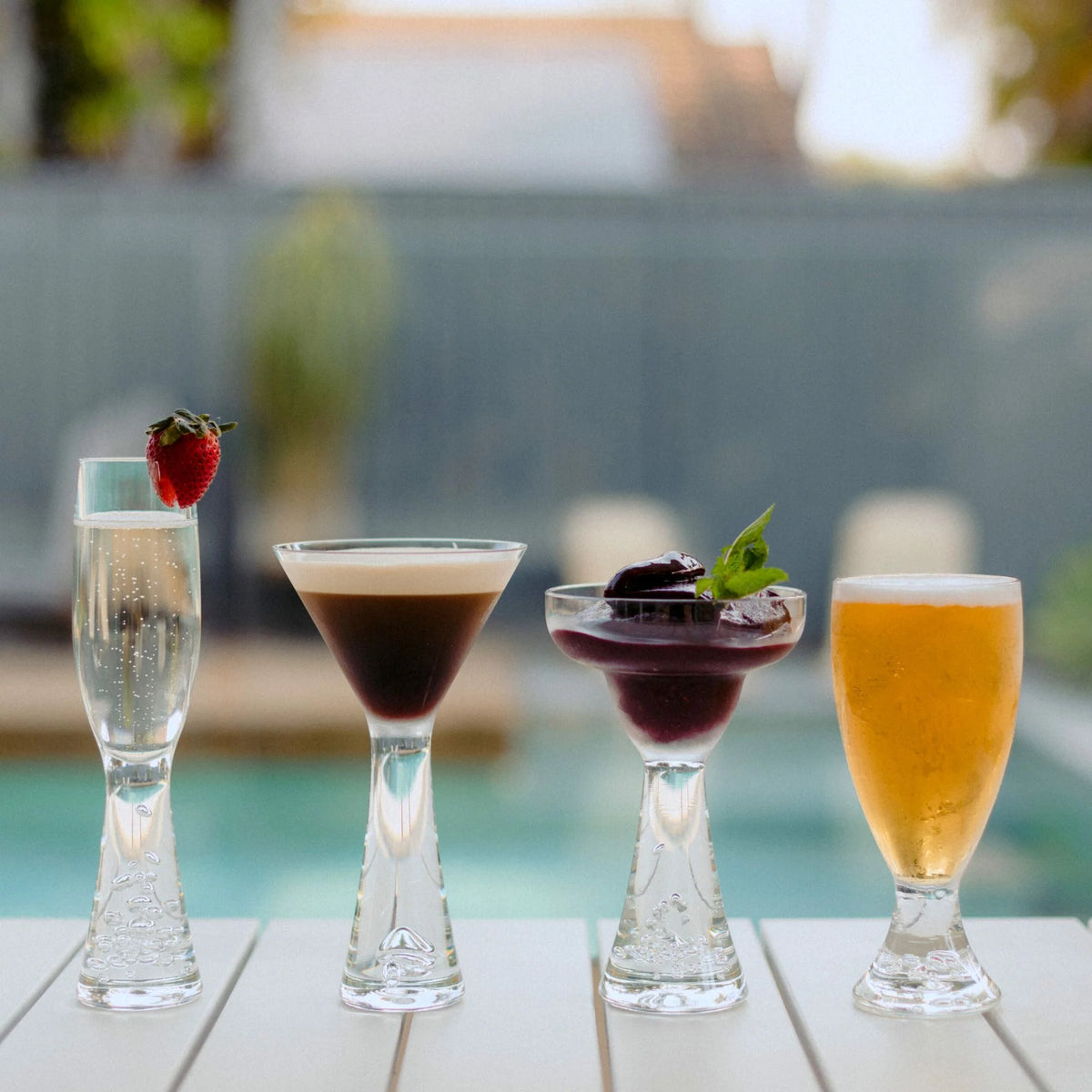 Champagne Flute Bubble Base Polycarbonate 180ml