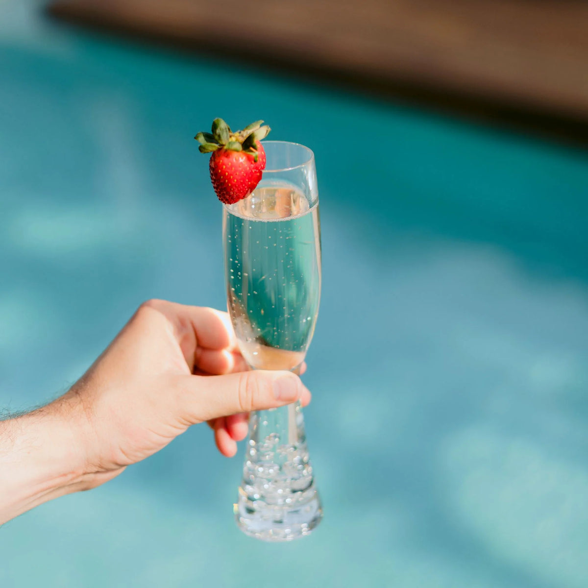 Champagne Flute Bubble Base Polycarbonate 180ml