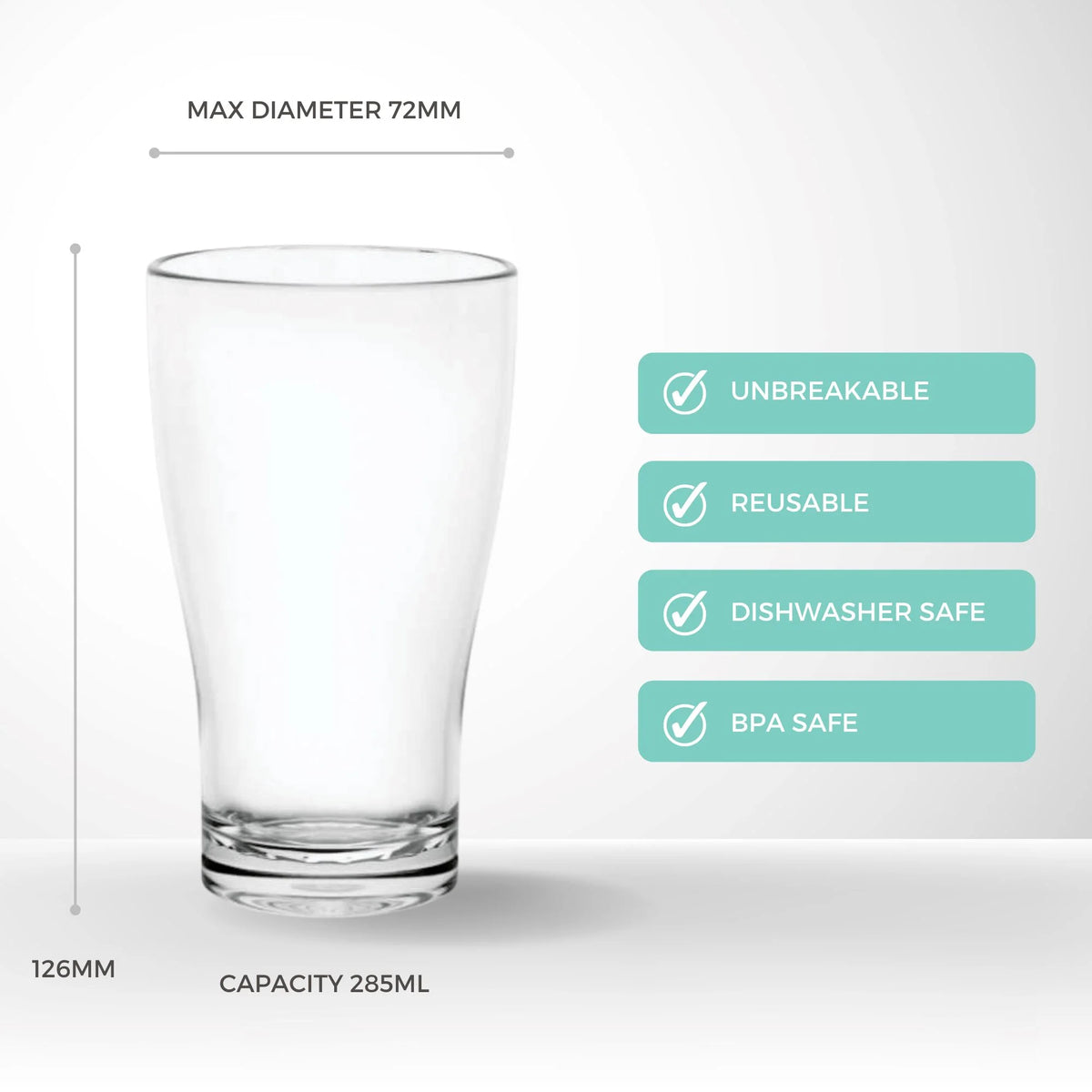 Essentials Conical Beer W&amp;M Certified, Nucleated 285ml