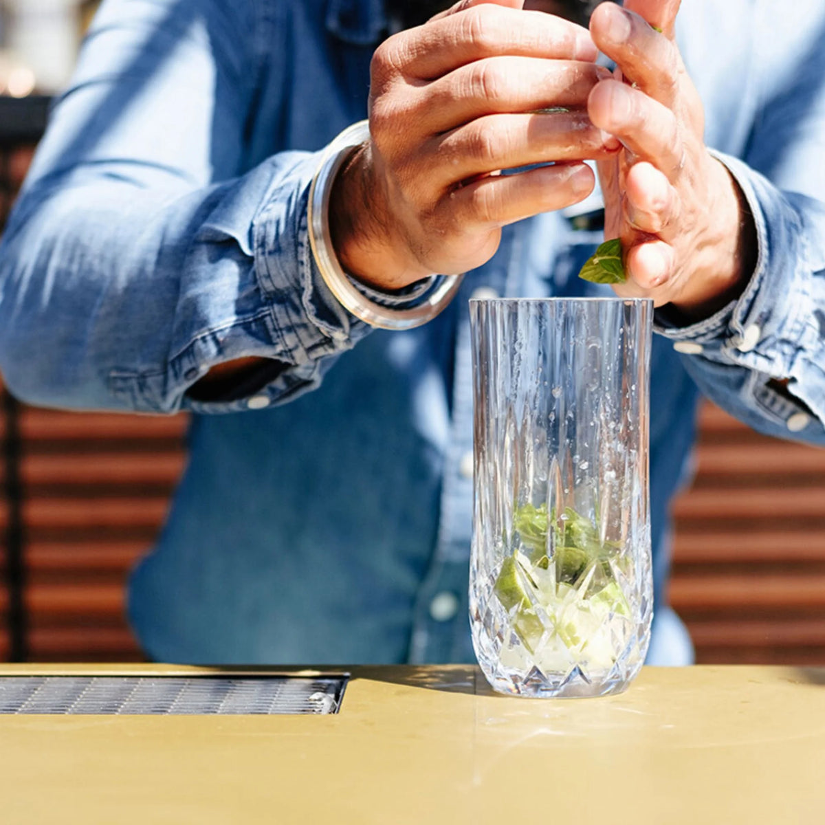 Cut Crystal Highball Polycarbonate 380ml