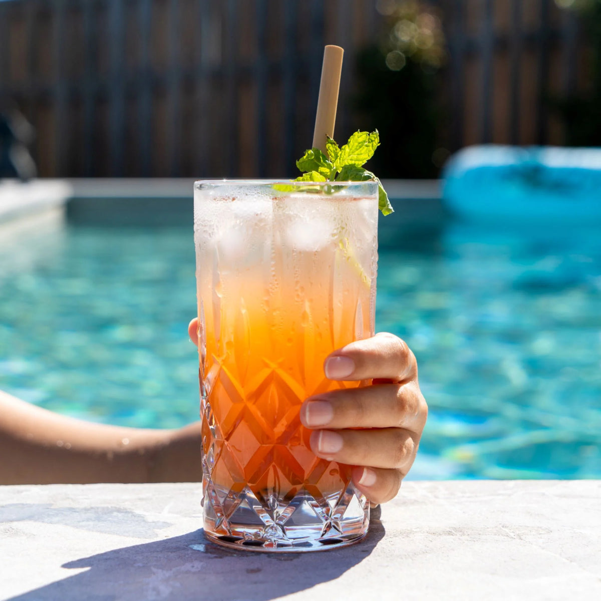 Diamond Cut Highball Polycarbonate 415ml