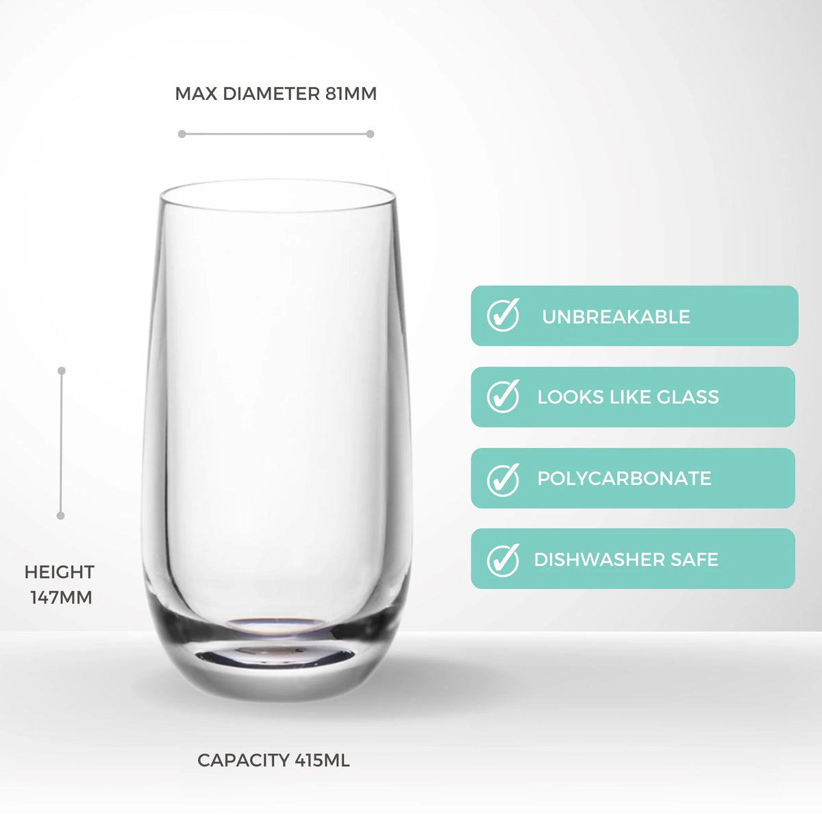 Essentials Highball Polycarbonate 415ml