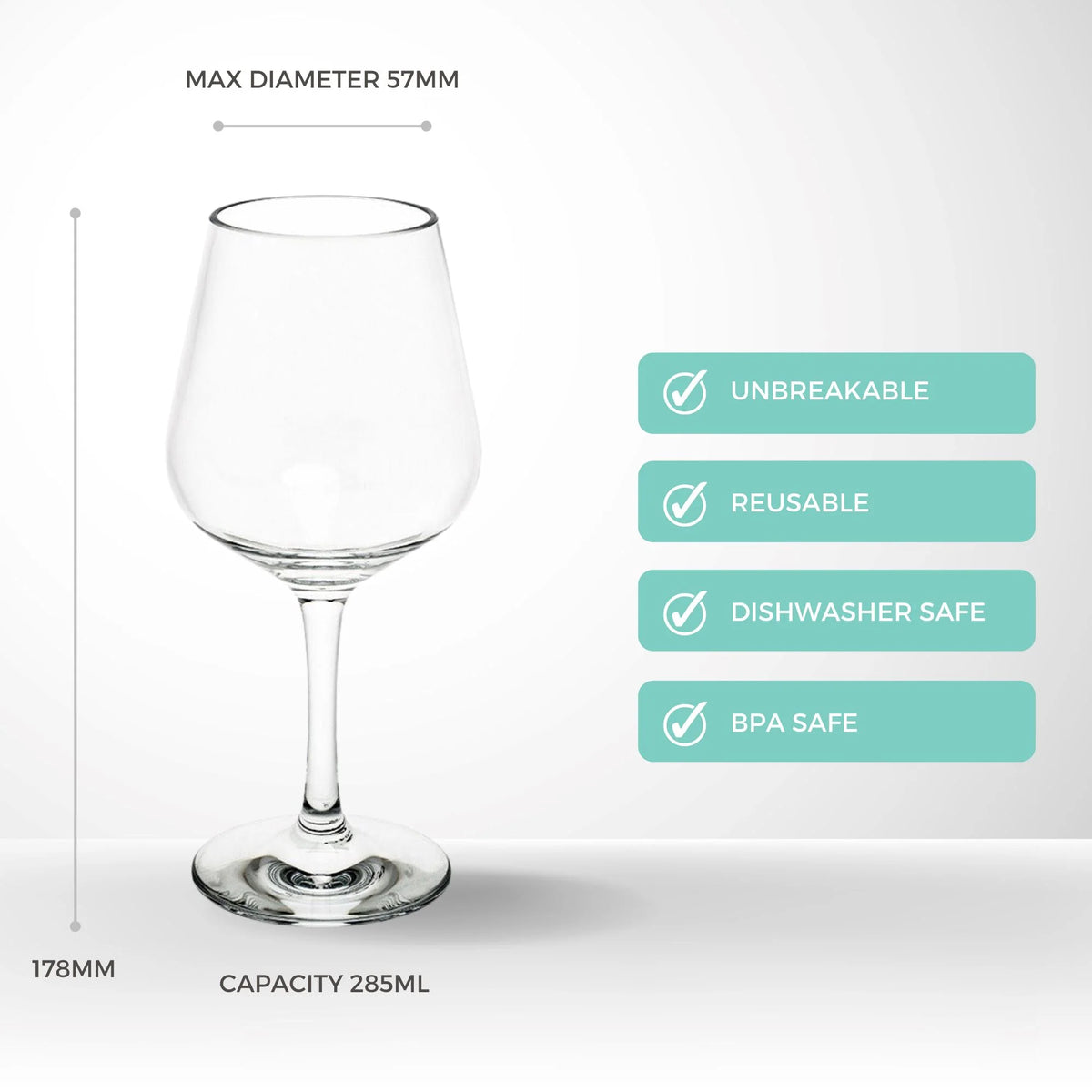 Sip Easy Hybrid Wine Polycarbonate 285ml