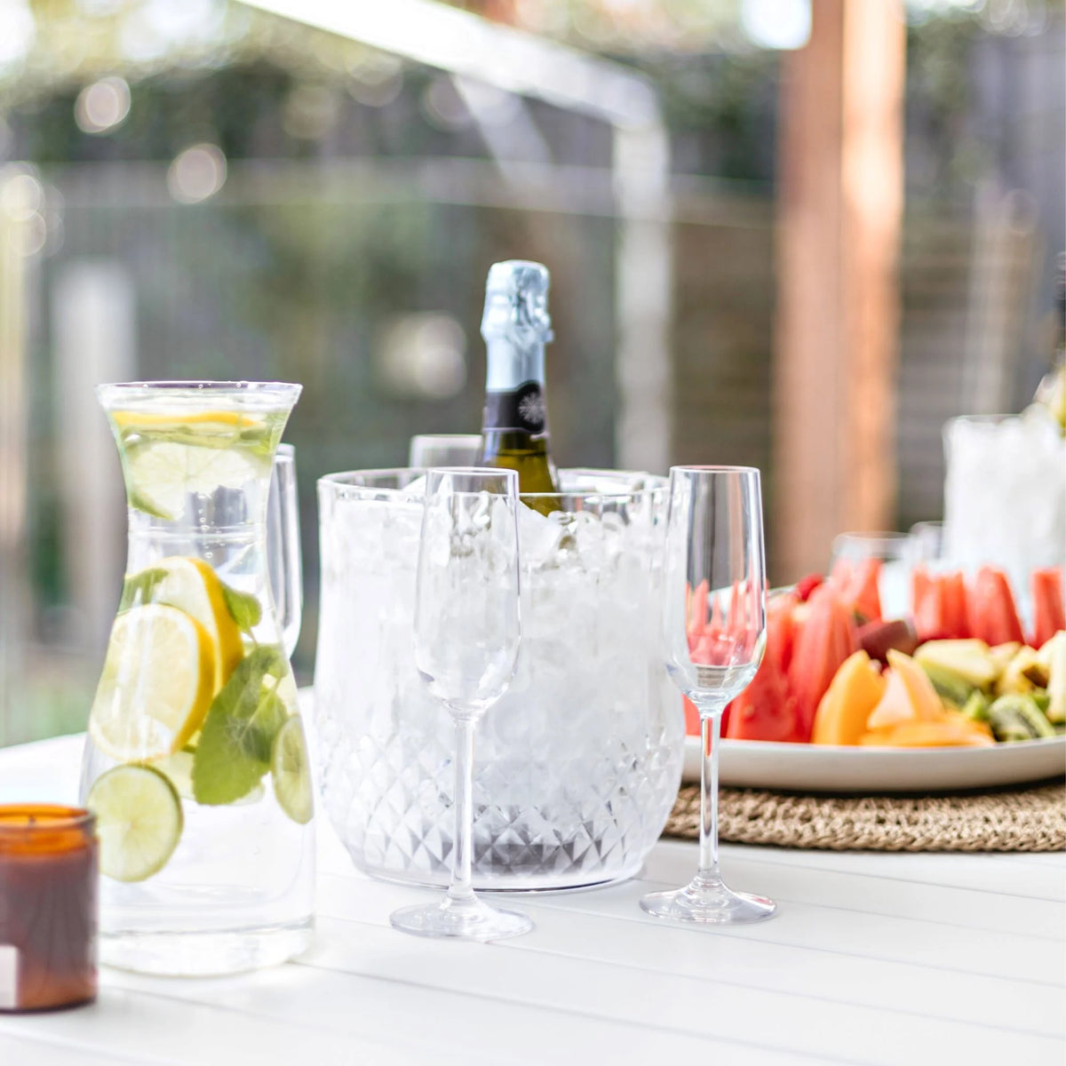 Cut Crystal Ice Bucket Polycarbonate 5.2L