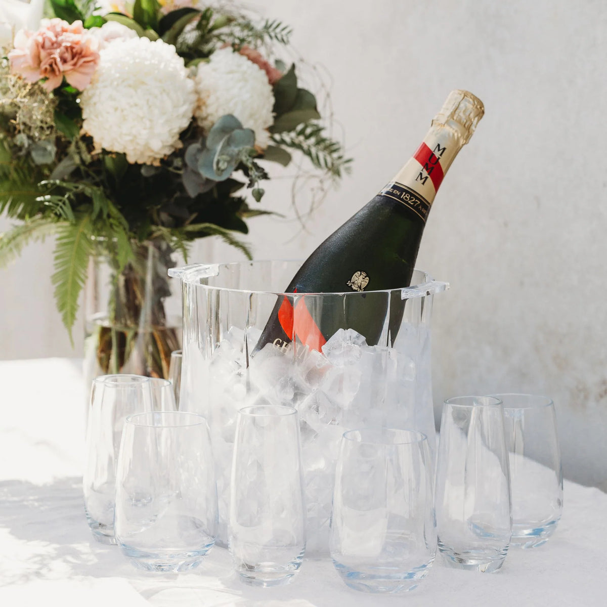 Cut Crystal Ice Bucket Polycarbonate 5.2L