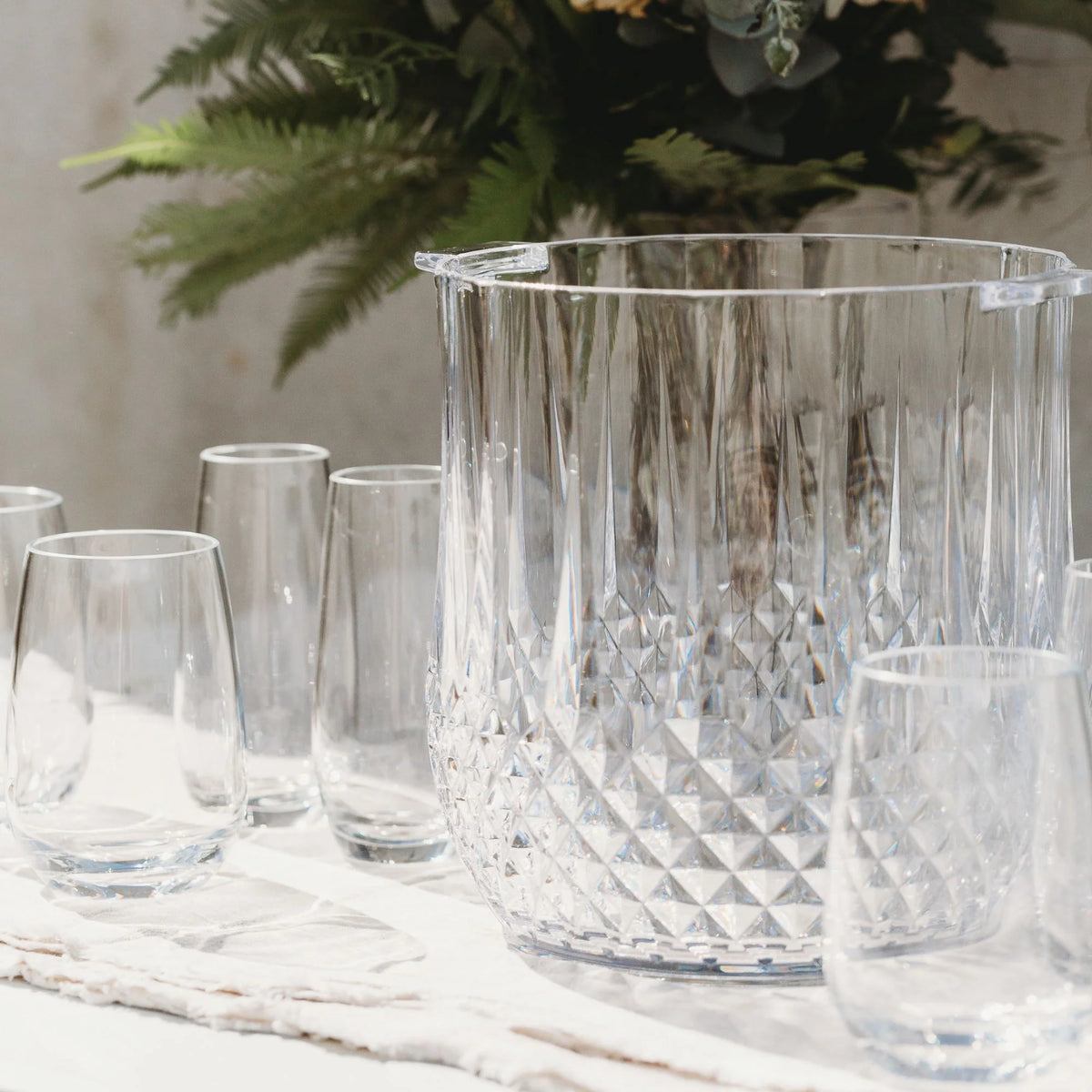 Cut Crystal Ice Bucket Polycarbonate 5.2L