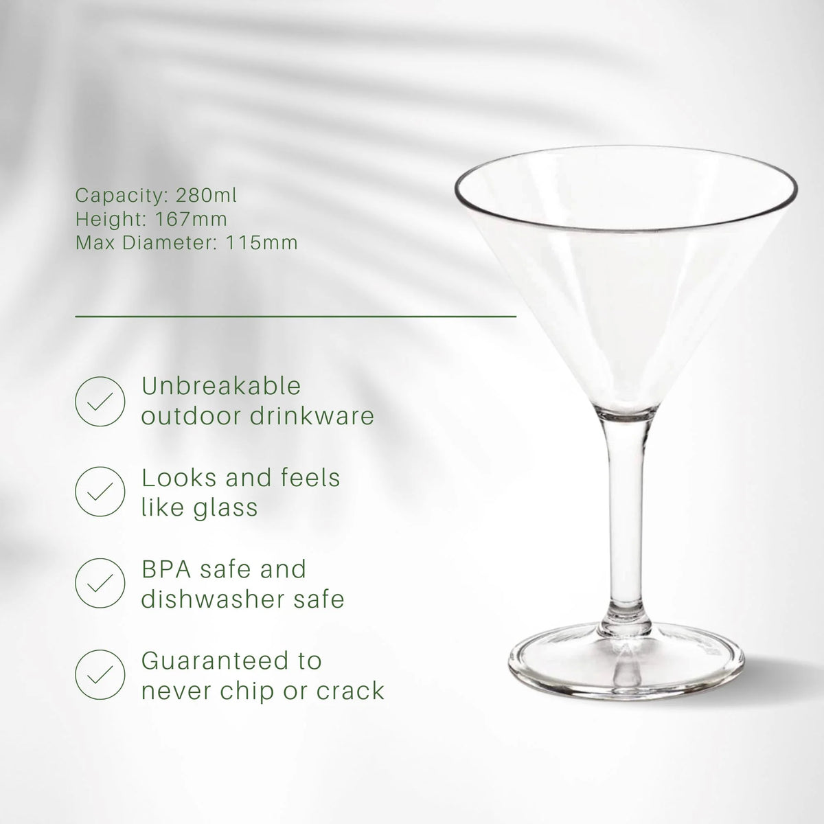 Essentials Martini Polycarbonate 280ml