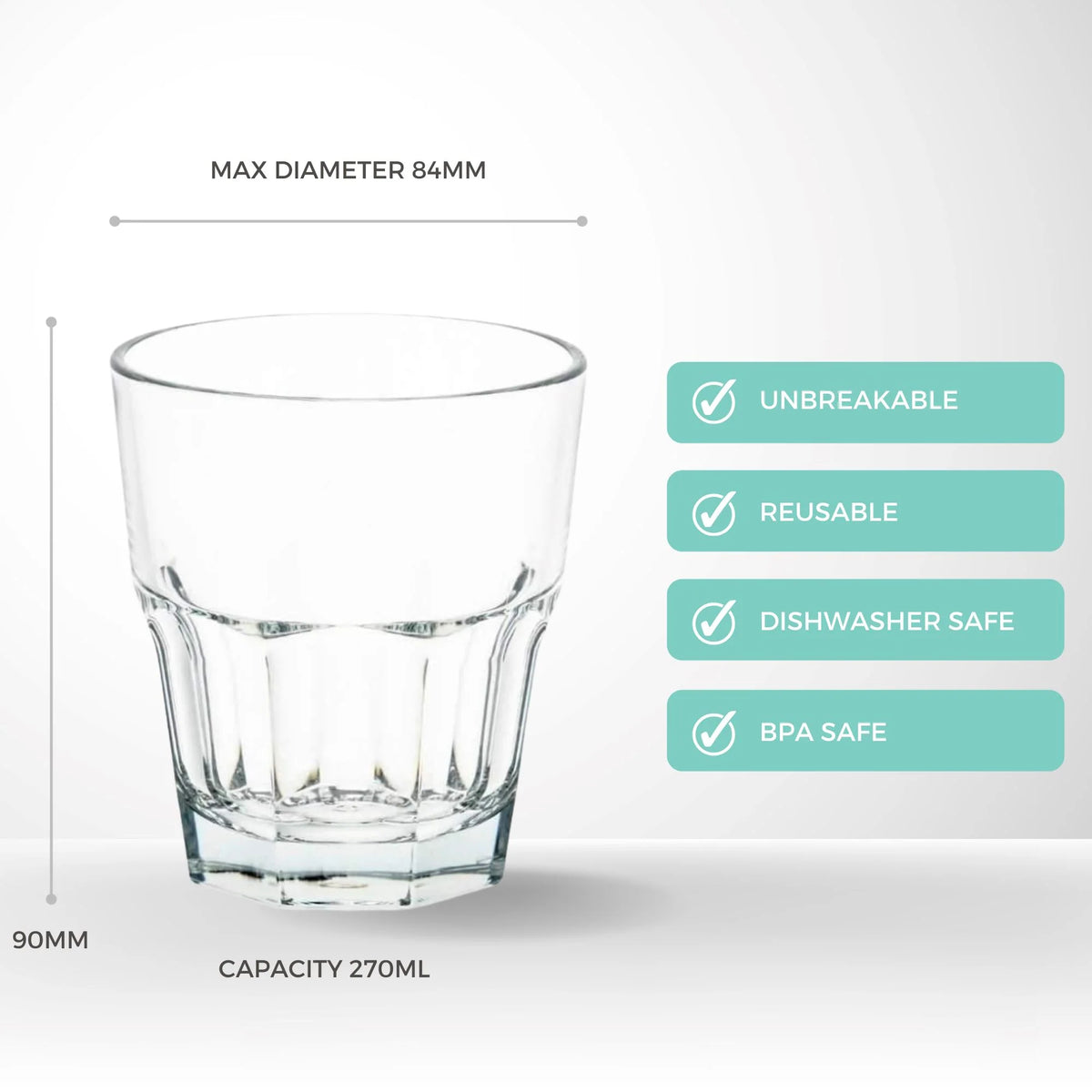 Essentials Stackable Rocks Polycarbonate 270ml