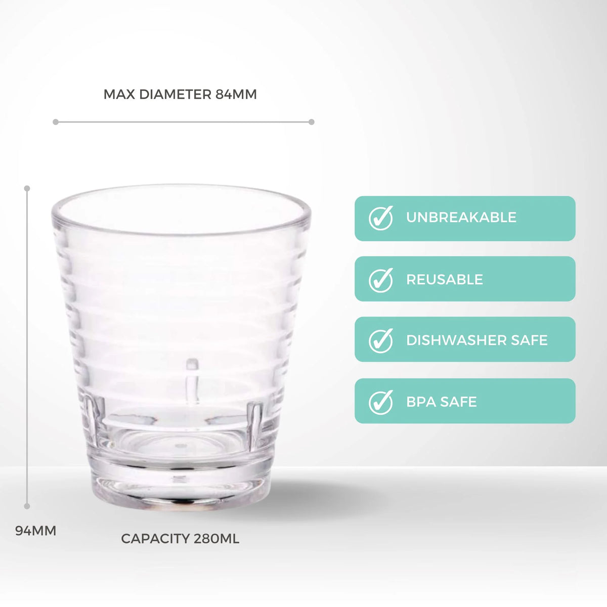 Essentials Stackable Rocks Polycarbonate 280ml